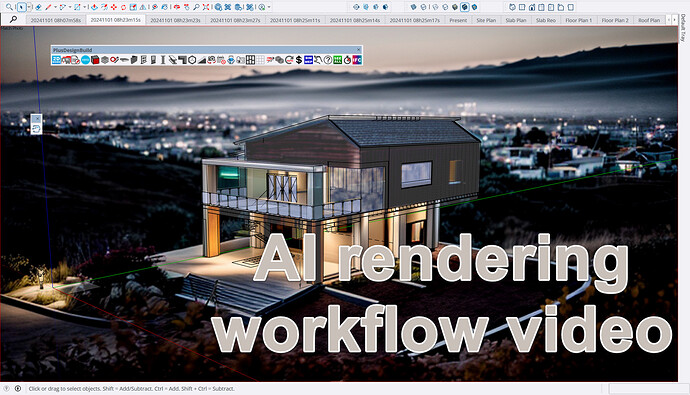 Ai rendering workflow video Sketchup PlusSpec