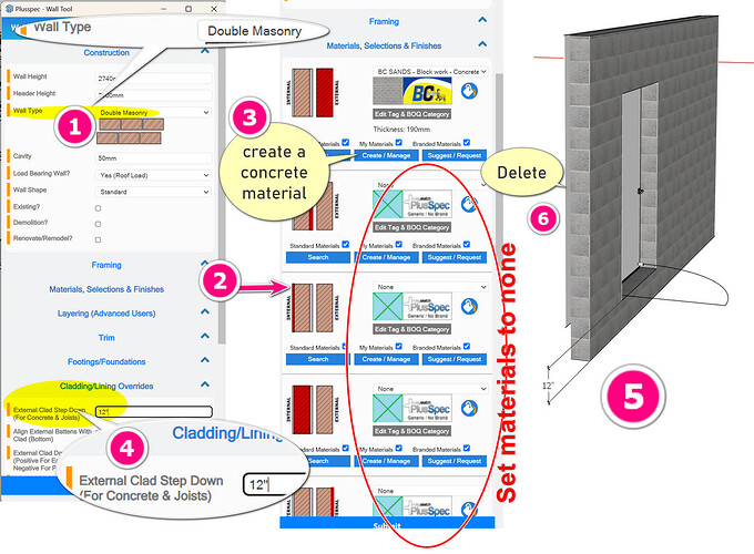 Lifting a door up in PlusSpecs PlusDesignBuild construction extension for Sketchup