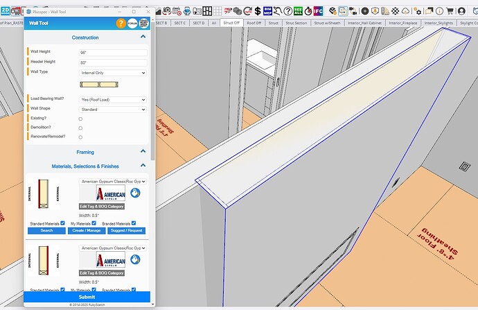 2x6 Internal Wall_Gyp on Both Sides