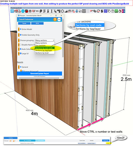 SIp wall panel design and estimating software  PlusDesignBuild is a BIM plugin that estimates inside Sketchup