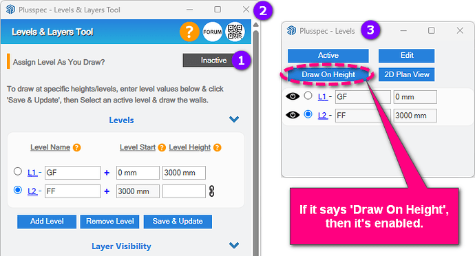 Drawing On Level Heights