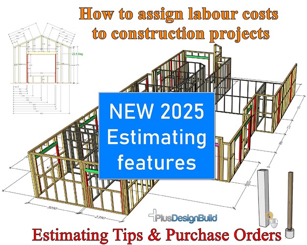 How to assign labour costs NEW PlusDesignBuild feature wall frames