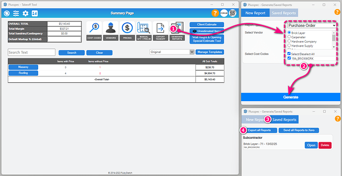 Exporting Saved Reports