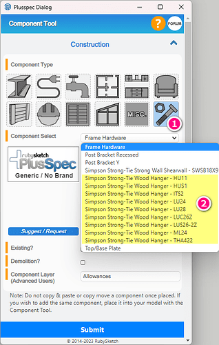 Component Tool Hangers