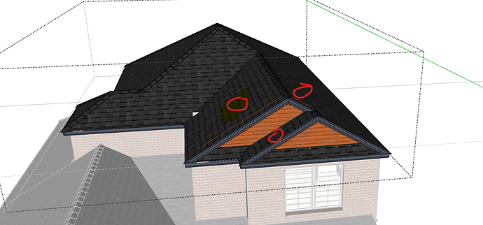 hip sides not framing circled in red