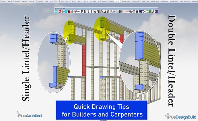 Single Double Lintel PlusSpec for Sketchup