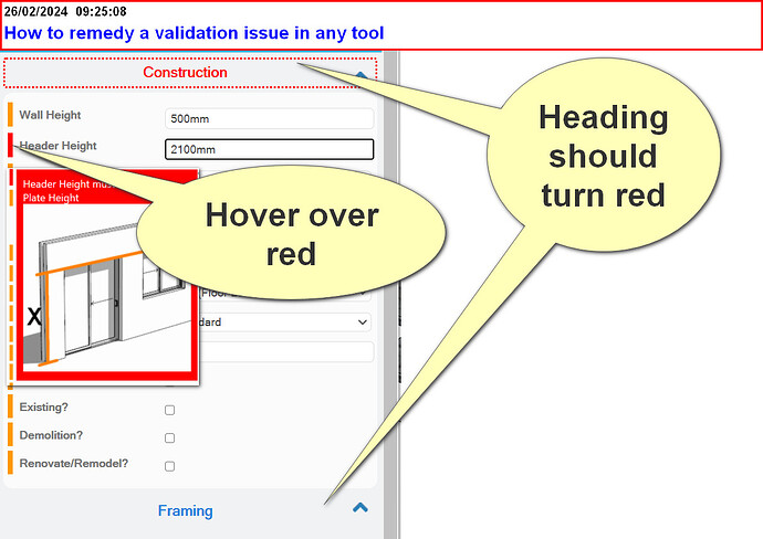 Window not drawing validation rectification PlusSpec