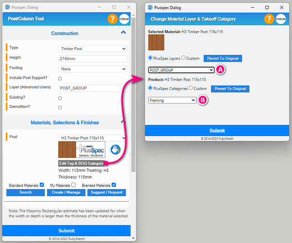 Edit Tag & BOQ Category Feature