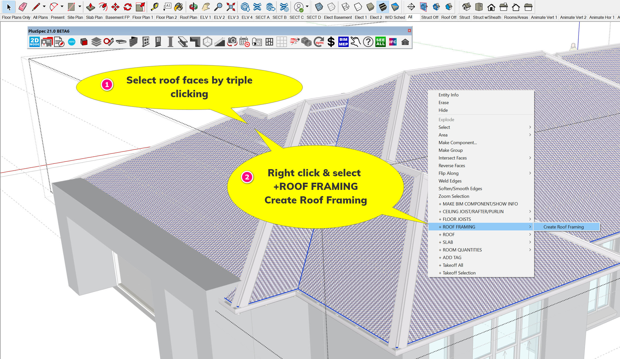 Traditional hand cut or pitch roof geometry creation inside Sketcup for estimating with PlusDesignBuild.jpg
