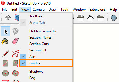 SketchUp - How To Enable Guides.jpg
