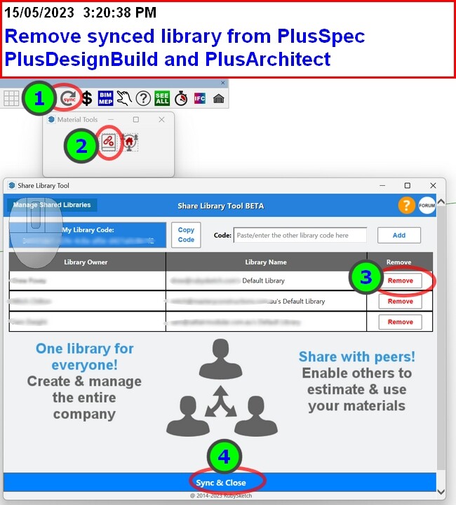 How to remove materials form PlusSp PlusArchitect and PlusDesignBuidl using the Sync tool.jpg