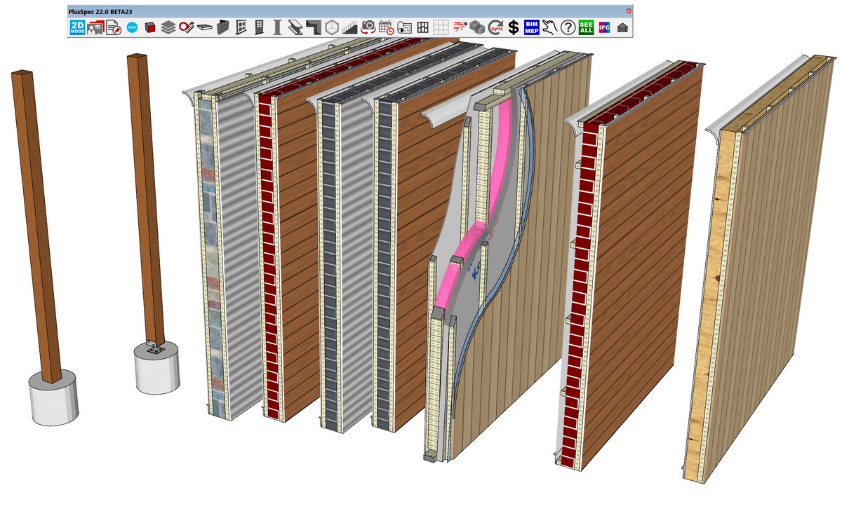 New wall types coming soon to PlusArchitect and PlusDesignBuild CAd drawing made easy eastimating plans made fast. .jpg