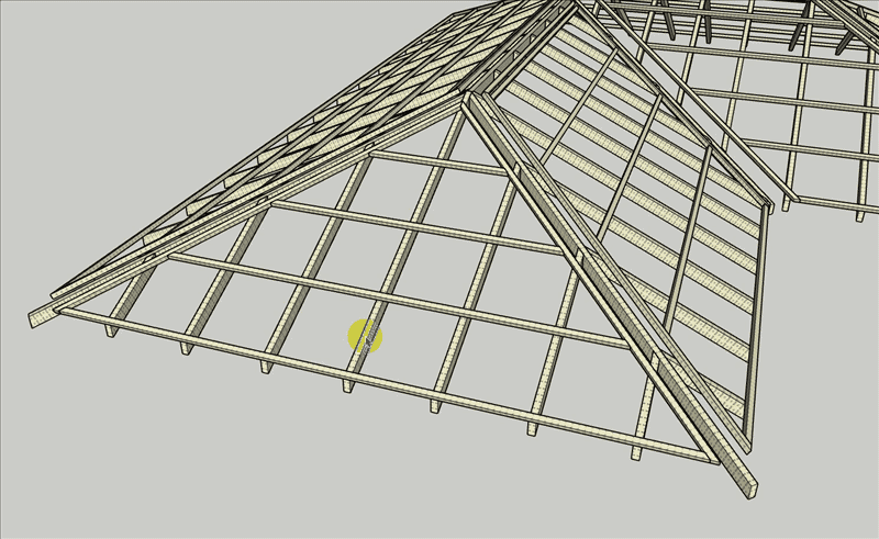 Manually Splitting Roof Framing