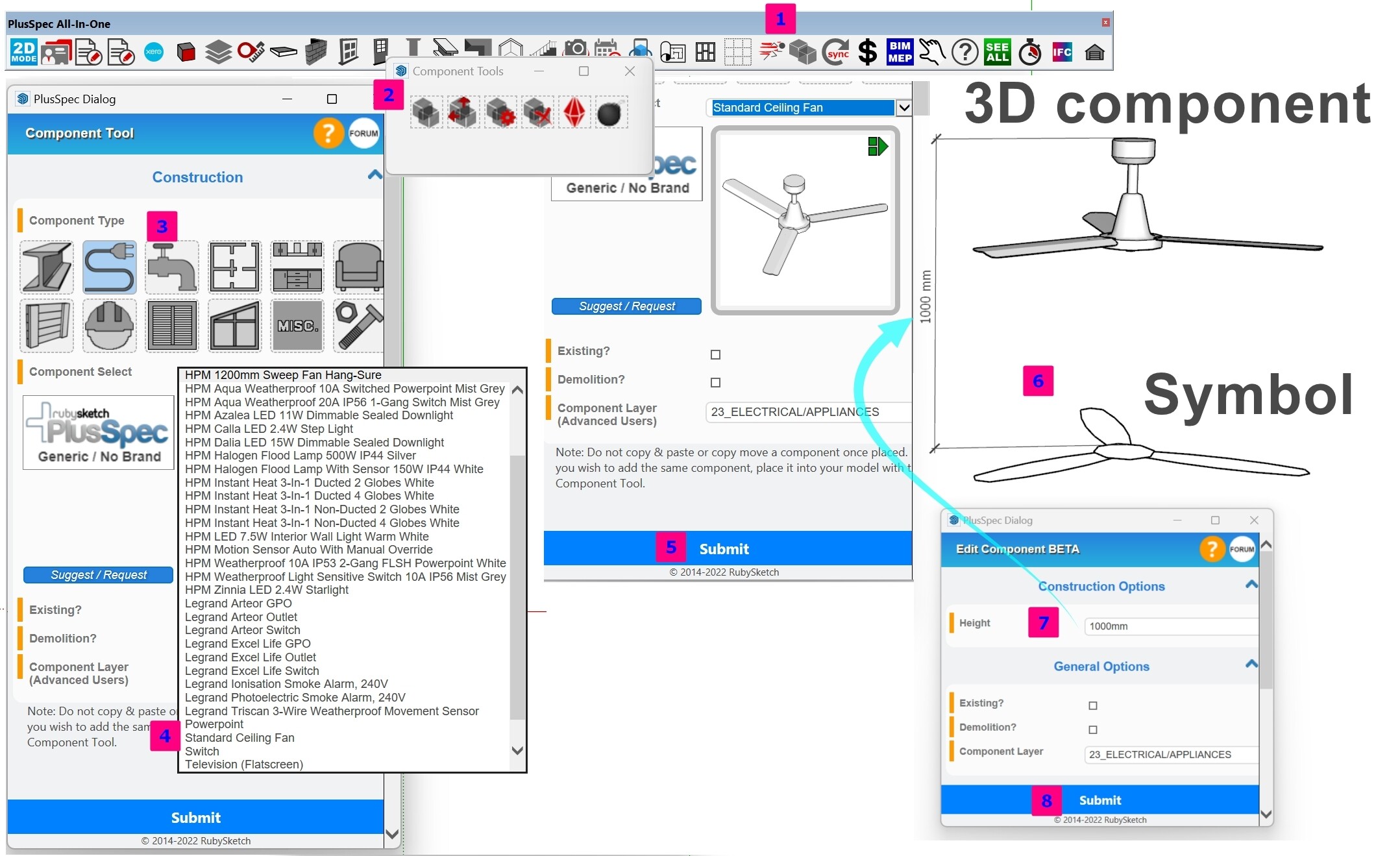 Electrical drawing plan layout drawn inside Sketchup using PlusSpec PlusDesignBuild or PlusArchitect.jpg